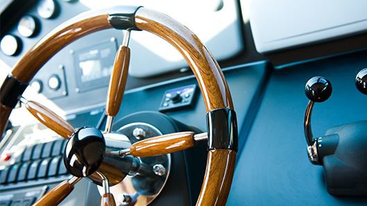 steering wheel of ship