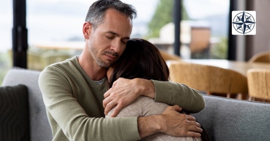 grieving family